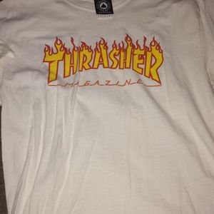 white thrasher t shirt